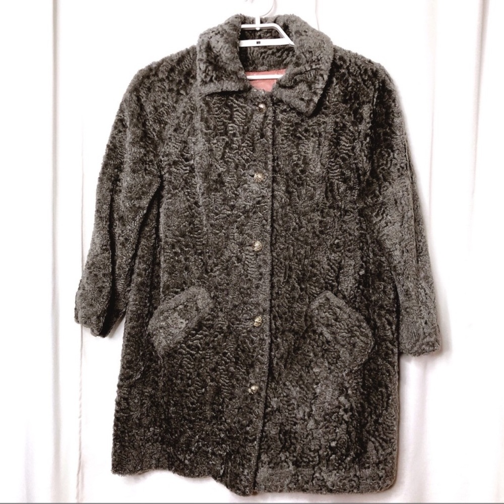 Vintage Faux Shearling Coat